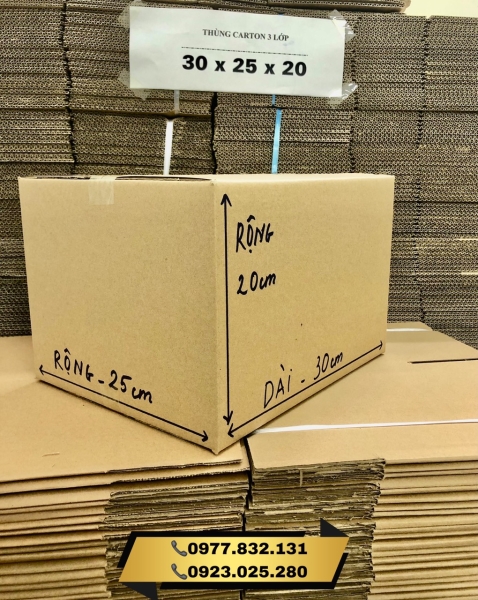 Thùng carton 2 lớp - Màng Xốp Hơi Long Mã - Công Ty TNHH Bao Bì Long Mã